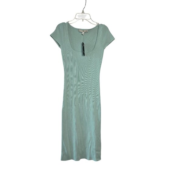 Guess Dresses & Skirts - NWT GUESS Cap Sleeve Charlotte Bodycon Ribbed Dress M Aqua Ice Mint Green *READ
